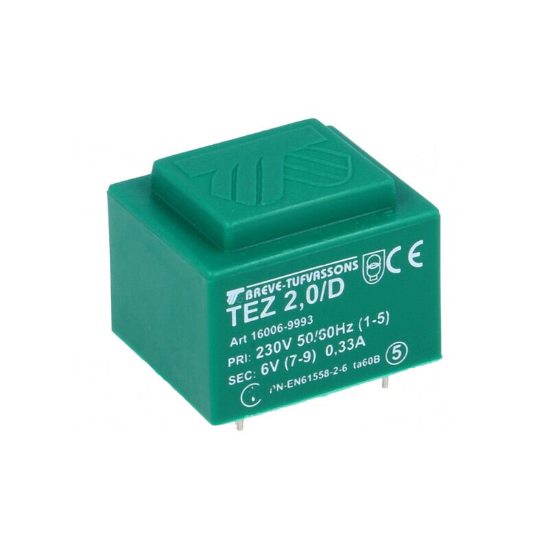 Transformator Încapsulat 2VA 230V 6V PCB | Electronic-mag.ro | Componente Electronice