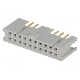 Soclu IDC mamă 20 pini THT aurit 3A 2,54mm | Electronic-mag.ro | Componente Electronice