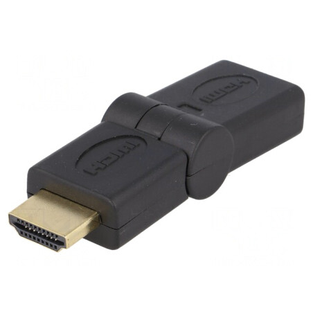 Adaptor HDMI Reglabil 90° - Negru | Electronic-mag.ro | Componente Electronice
