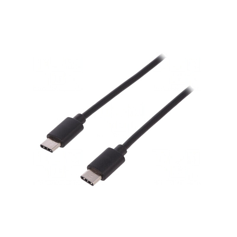 Cablu USB C 1m Negru | Electronic-mag.ro | Componente Electronice