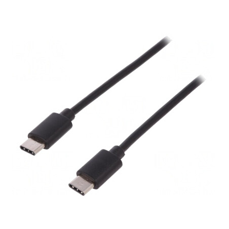 Cablu USB C 1m Negru | Electronic-mag.ro | Componente Electronice