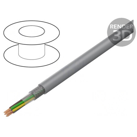 Cablu Ecranat PVC LiY-CY 10x0.5mm2 | Electronic-mag.ro | Componente Electronice