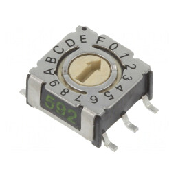 Întrerupător Codificare HEX/BCD 16 Poz SMD 80mΩ