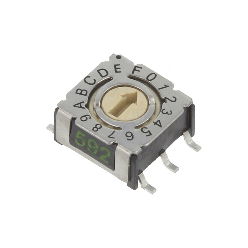 Întrerupător Codificare HEX/BCD 16 Poz SMD 80mΩ | Electronic-mag.ro | Componente Electronice