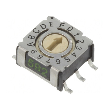 Întrerupător Codificare HEX/BCD 16 Poz SMD 80mΩ | Electronic-mag.ro | Componente Electronice