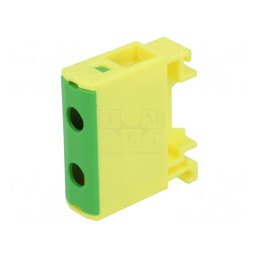 Conector Îmbinare Șine 1,5-16mm2 2 Borne Galben-Verde | Electronic-mag.ro | Componente Electronice