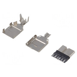 Conector USB B Micro pe Cablu pentru Lipire USB 3.0 1A 30V