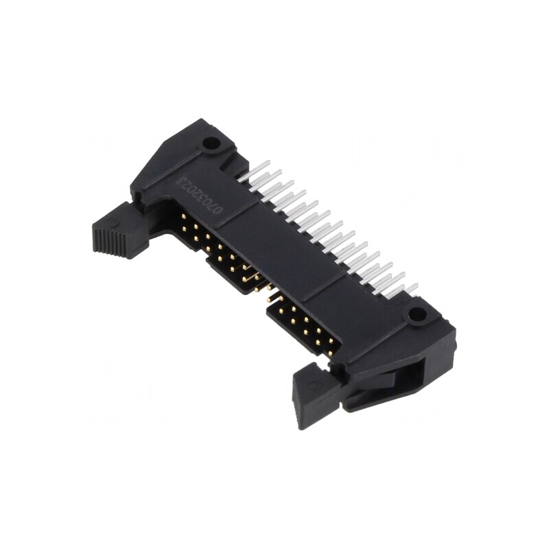 Soclu IDC Tată 26 Pin Drept cu Ejector Scurt Aurit 5A THT | Electronic-mag.ro | Componente Electronice