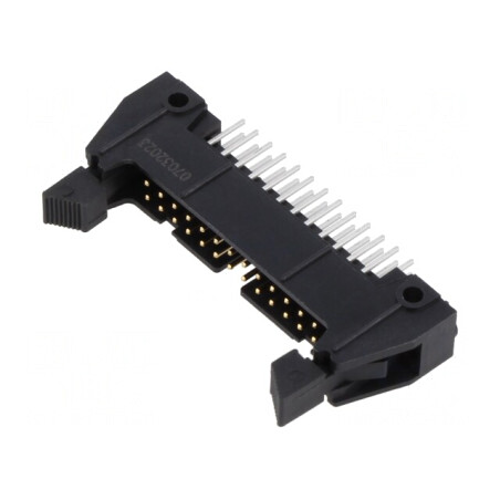 Soclu IDC Tată 26 Pin Drept cu Ejector Scurt Aurit 5A THT | Electronic-mag.ro | Componente Electronice