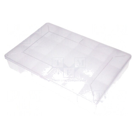 Container cu Partiții Polipropilenă Transparentă | Electronic-mag.ro | Componente Electronice