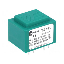 Transformator Încapsulat 2VA 230V 10,5V PCB | Electronic-mag.ro | Componente Electronice