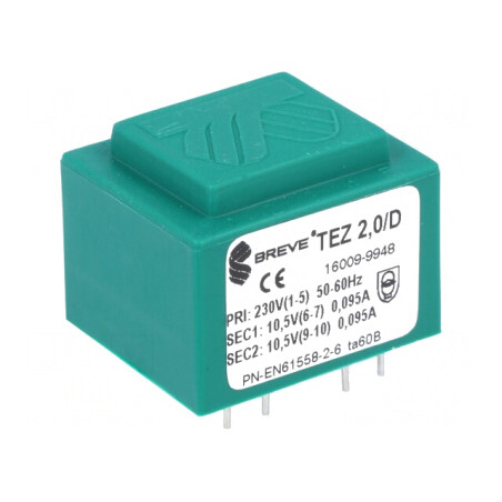 Transformator Încapsulat 2VA 230V 10,5V PCB | Electronic-mag.ro | Componente Electronice