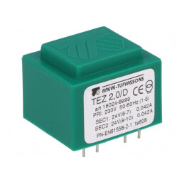 Transformator Încapsulat 2VA 230V 24V 41,6mA | Electronic-mag.ro | Componente Electronice