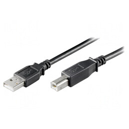 Cablu USB 2.0 A-B 5m Negru 480Mbps