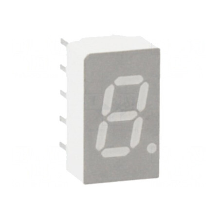 Afişaj LED 7 Segmente 7,62mm Roşu | Electronic-mag.ro | Componente Electronice