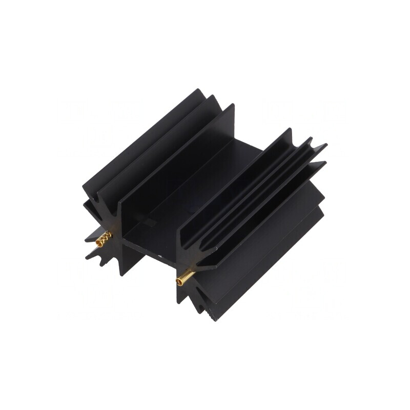 Radiator TO220 Negru 50,8mm 5,3K/W Anodizat | Electronic-mag.ro | Componente Electronice