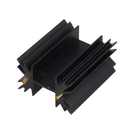 Radiator TO220 Negru 50,8mm 5,3K/W Anodizat | Electronic-mag.ro | Componente Electronice