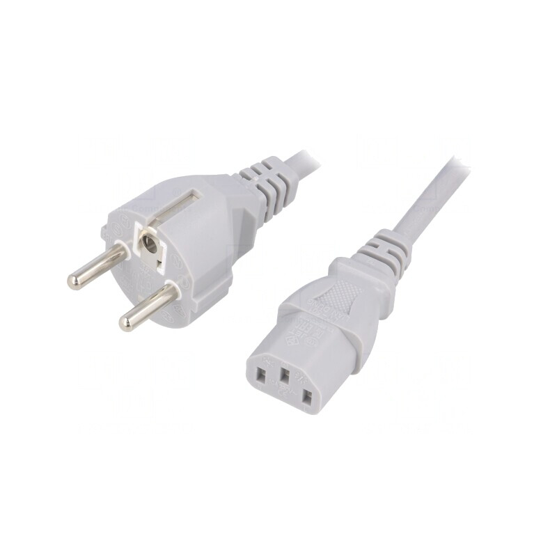 Cablu de Alimentare 1.5m Gri 3x0.75mm2 CEE 7/7 la IEC C13 | Electronic-mag.ro | Componente Electronice Cablu de Alimentare 1.5m Gri 3x0.75mm2 CEE 7/7 la IEC C13 | Electronic-mag.ro | Componente Electronice