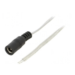 Cablu Electric Transparent DC 5,5/2,5 2x0,5mm2 | Electronic-mag.ro | Componente Electronice