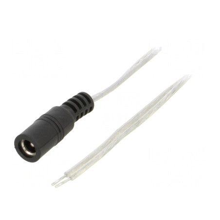 Cablu Electric Transparent DC 5,5/2,5 2x0,5mm2 | Electronic-mag.ro | Componente Electronice