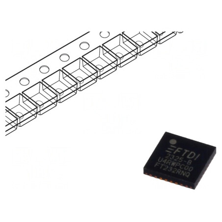 Interfață USB-UART Full Speed 3,3-5,25VDC QFN32 | Electronic-mag.ro | Componente Electronice
