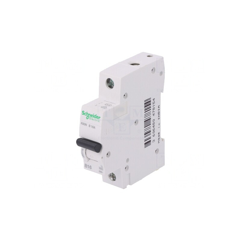 Întrerupător Supracurent 16A 1P 6kA 230/400V | Electronic-mag.ro | Componente Electronice