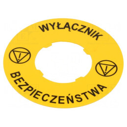 Etichetă Galbenă 22mm x 60mm PVC | Electronic-mag.ro | Componente Electronice
