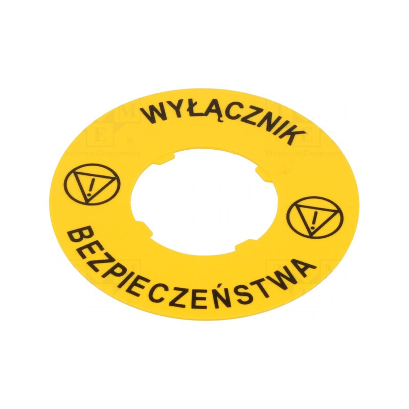 Etichetă Galbenă 22mm x 60mm PVC | Electronic-mag.ro | Componente Electronice