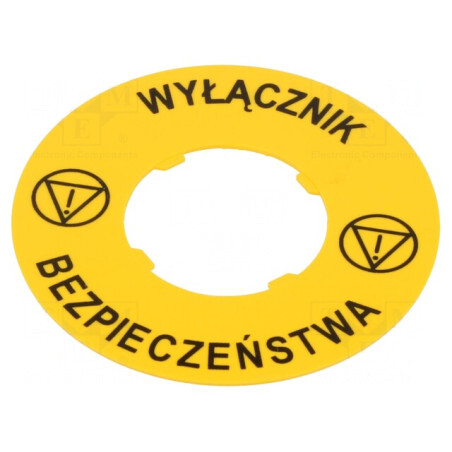Etichetă Galbenă 22mm x 60mm PVC | Electronic-mag.ro | Componente Electronice