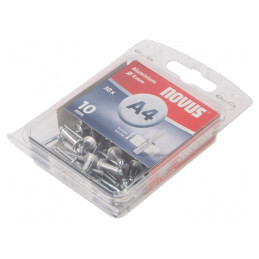Diblu aluminiu 4mm x 10mm, 30 bucăți | Electronic-mag.ro | Componente Electronice