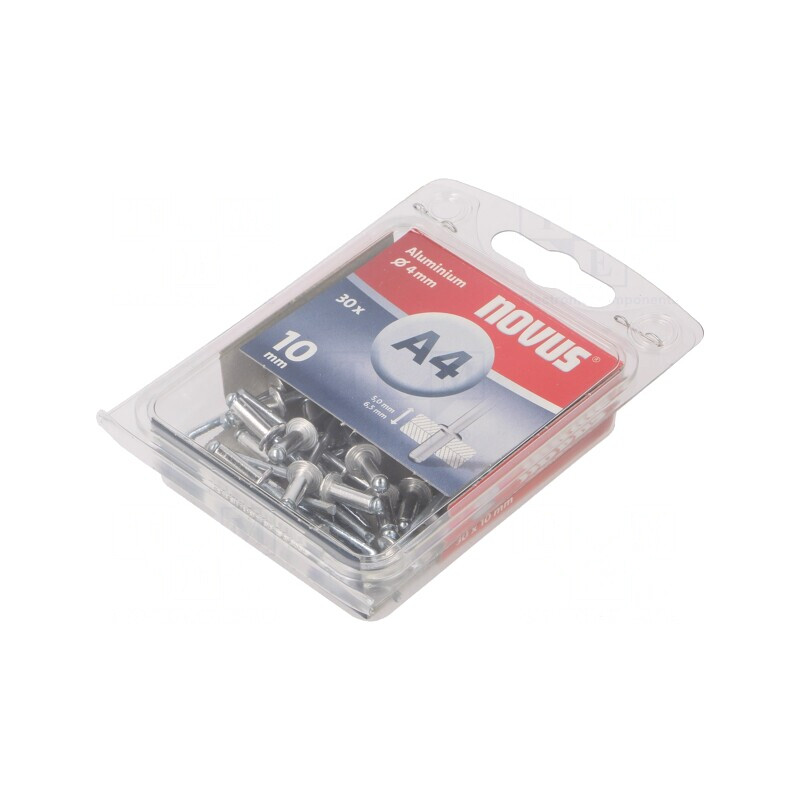 Diblu aluminiu 4mm x 10mm, 30 bucăți | Electronic-mag.ro | Componente Electronice