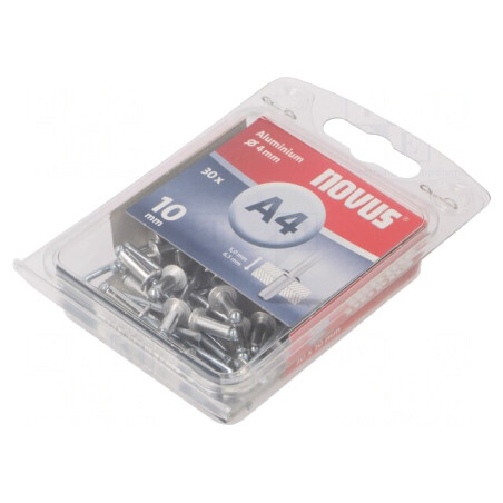 Diblu aluminiu 4mm x 10mm, 30 bucăți | Electronic-mag.ro | Componente Electronice