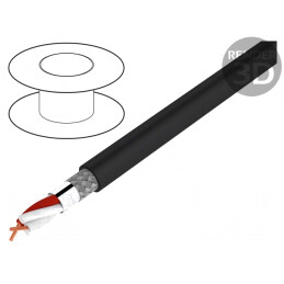 Cablu microfon HELUSOUND negru -30÷70°C | Electronic-mag.ro | Componente Electronice