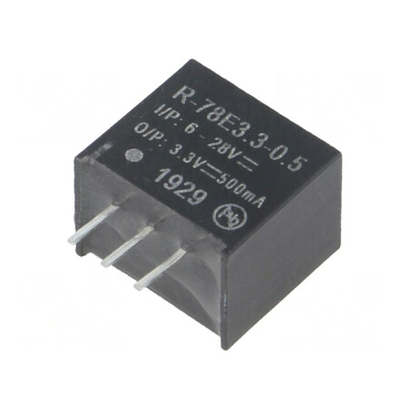 Convertor DC/DC 1,65W 6-28V la 3,3V 0,5A SIP3 | Electronic-mag.ro | Componente Electronice