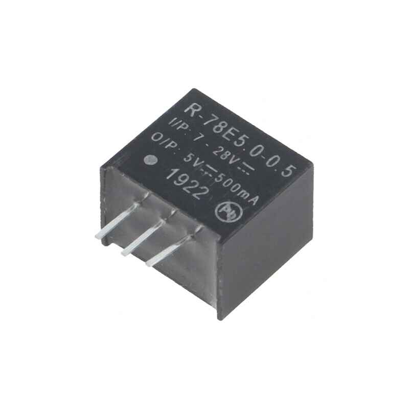 Convertor DC/DC 2,5W 7-28V la 5V 0,5A SIP3 | Electronic-mag.ro | Componente Electronice