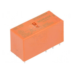 Releu Electromagnetic DPDT 24VDC 8A PCB | Electronic-mag.ro | Componente Electronice