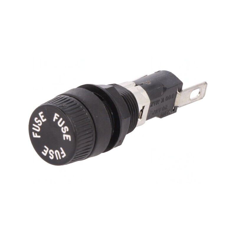 Clemă Siguranțe Cilindrice 16A 250V 6.3x32mm Pe Panou | Electronic-mag.ro | Componente Electronice