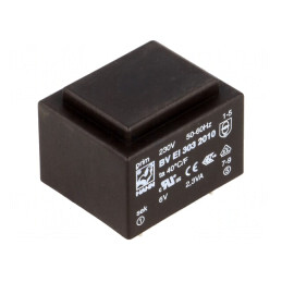 Transformator încapsulat 2.3VA 230V 6V 383mA PCB | Electronic-mag.ro | Componente Electronice