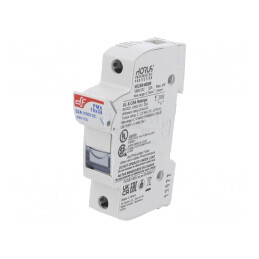 Clemă siguranțe 10x38mm pentru șină DIN 32A 1kVDC | Electronic-mag.ro | Componente Electronice
