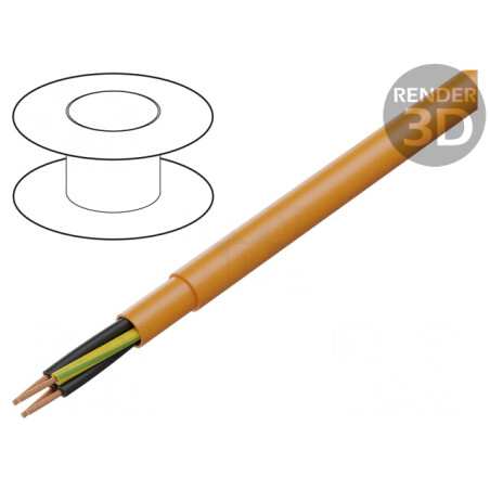 Cablu PUR-ORANGE-JZ 4G0.75mm2 neecranat 300V/500V Cu litat | Electronic-mag.ro | Componente Electronice