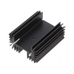 Radiator Negru Extrudat TO218 TO220 TO247 25mm x 42mm | Electronic-mag.ro | Componente Electronice