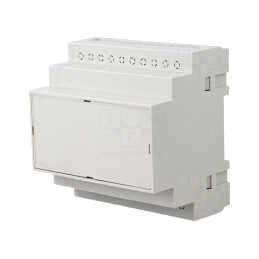 Carcasă pentru șină DIN ABS gri 90x87x65mm | Electronic-mag.ro | Componente Electronice