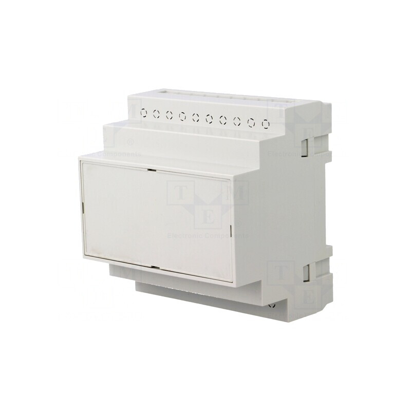 Carcasă pentru șină DIN ABS gri 90x87x65mm | Electronic-mag.ro | Componente Electronice