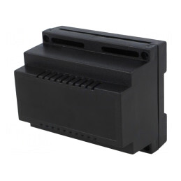 Carcasă DIN, 89x107x65mm, ABS Negru | Electronic-mag.ro | Componente Electronice