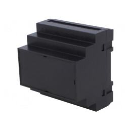 Carcasă DIN 90x87x65mm ABS Neagră | Electronic-mag.ro | Componente Electronice