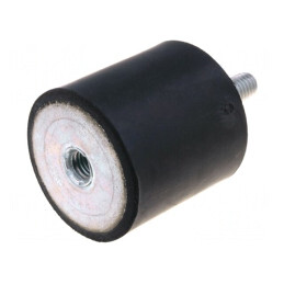 Atenuator de Vibrații M8 40mm Guma 1630N | Electronic-mag.ro | Componente Electronice