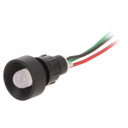Lampă de control LED roșu/verde 230V 13mm IP40 | Electronic-mag.ro | Componente Electronice