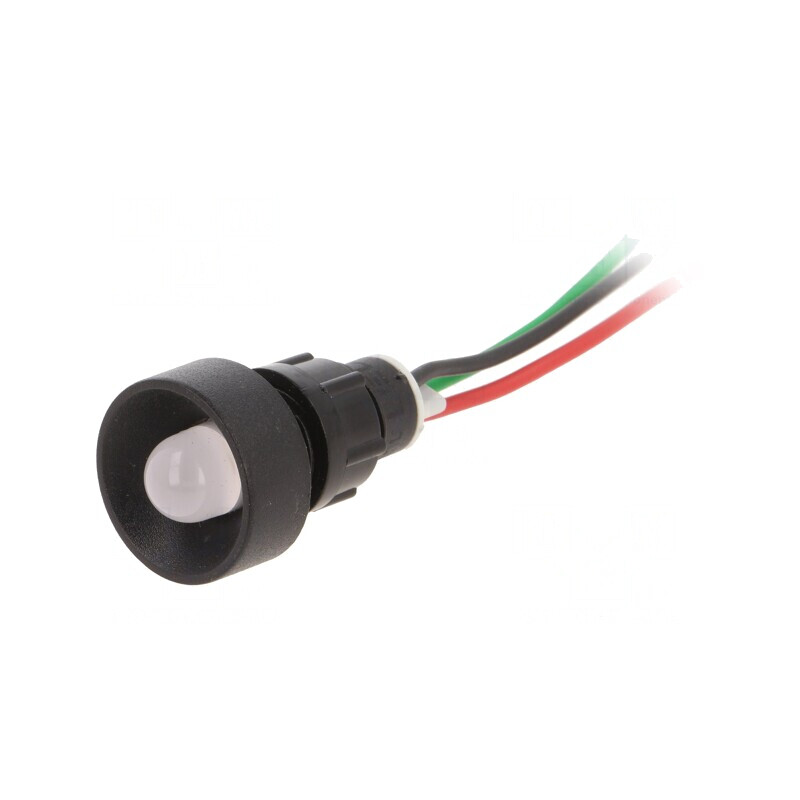 Lampă de control LED roșu/verde 230V 13mm IP40 | Electronic-mag.ro | Componente Electronice