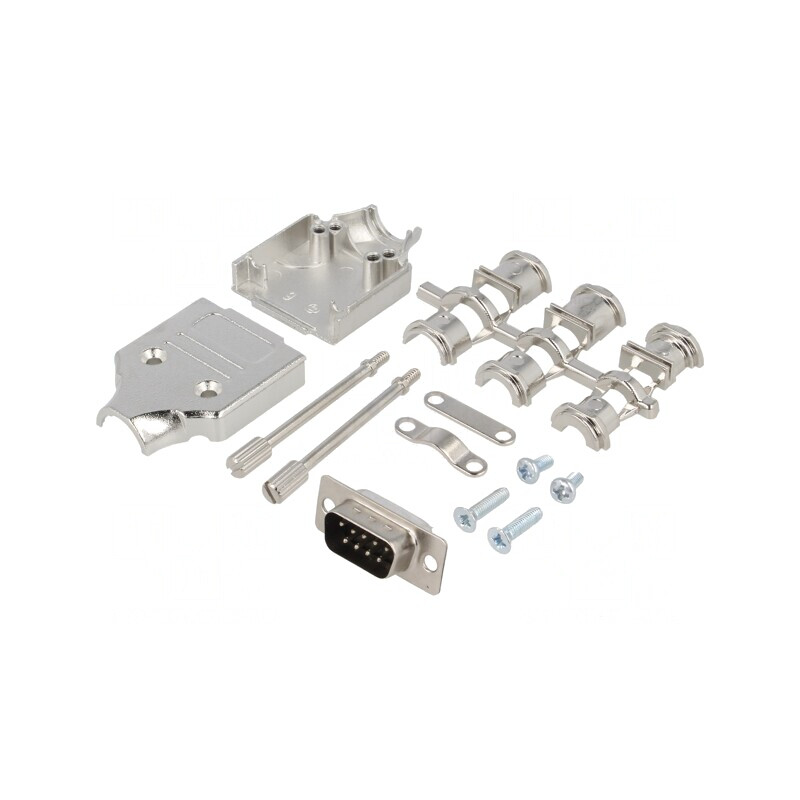 Conector D-Sub 9 Pin Mufă Tată Dreaptă Neagră pentru Cablu | Electronic-mag.ro | Componente Electronice Conector D-Sub 9 Pin Mufă Tată Dreaptă Neagră pentru Cablu | Electronic-mag.ro | Componente Electronice