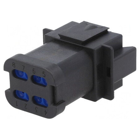 Conector Cablu-Cablu PX0 8-Pin Negru | Electronic-mag.ro | Componente Electronice